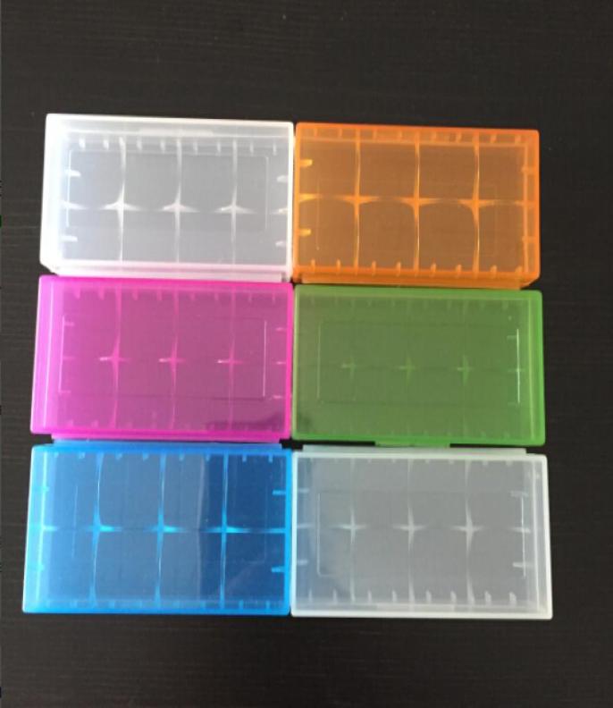 

Portable transparent box mod 18650 battery storage box case plastic battery safety box for e cigarette mechanical mod battery DHL 5661489