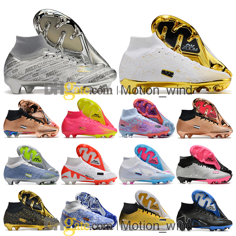 

Gift Bag Mens High Ankle Football Boots Ronaldo CR7 Mercurial Superfly IX 9 Elite XXV FG Cleats Neymar ACC Mbappe Soccer Shoes Tops Outdoor Trainers Botas De Futbol, Color 28