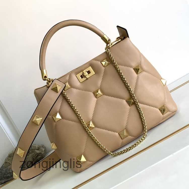 

Bag Women Beach Bags Crossbody Designer Saddle Valentino Handbag Purse Wallet Bagpack Puff Diamond Bucket Rivet Handbags ZSBI, Red gold nail;small size;21cm long