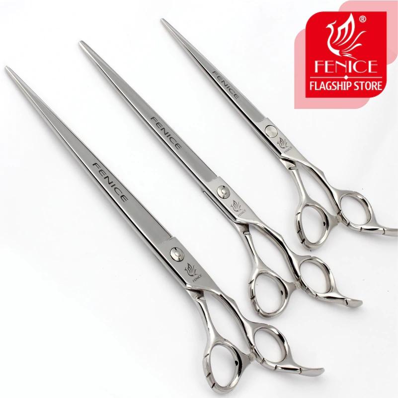 

Grooming Fenice Professional 7.0/7.5/8.0/8.5/9.0 inch Dog Grooming Scissors 440C Straight Cutting Shear JP440 Stainless Steel