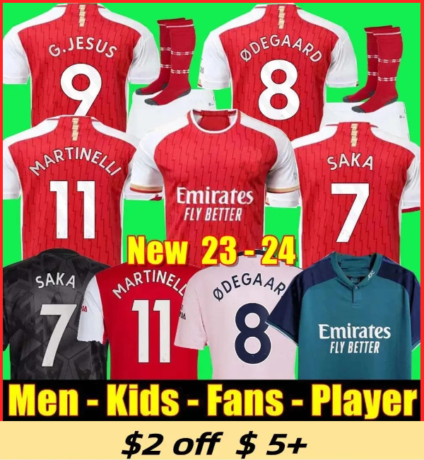 

22 23 24 SAKA G. JESUS soccer jerseys SMITH ROWE Fans Player version Gunners MARTINELLI ODEGAARD THOMAS NKETIAH TIERNEY 2023 2024 Home Away football shirt Men kids kit, 22 23 pre-match