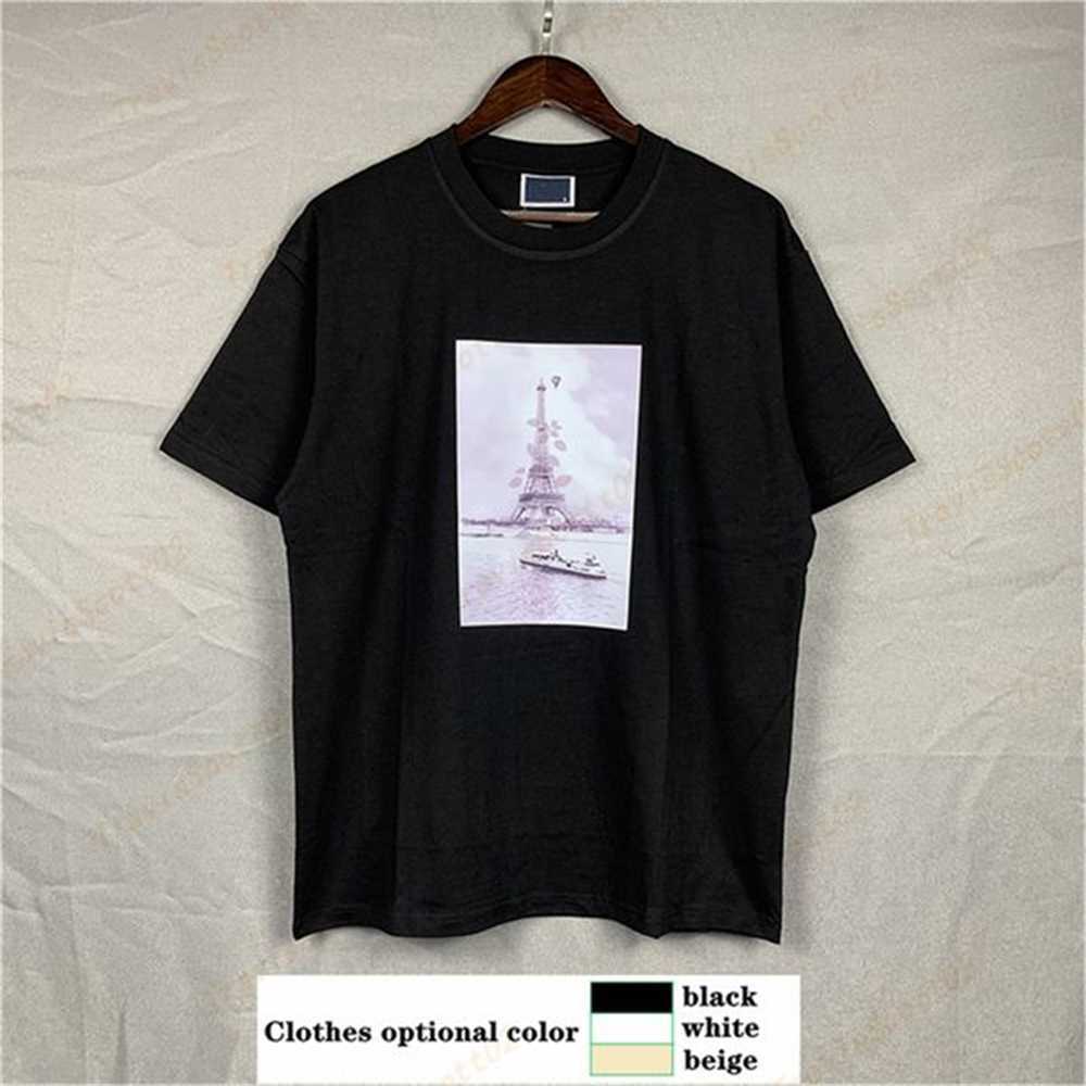 

Men t shirt mens designer kithi shirts Tech fleece Reflective luminous Trapeze Print Crew High Quality Neck Cotton Loose AntiPilling Breathable sports t YQXK, Style no. 15