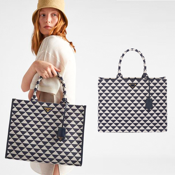 

3 size Symbole embroidery bag Designer womens handbag fashion Luxury tote Beach bags mens Triangle Shoulder Cross Body Clutch bag weekender Purse canvas travel bag, White