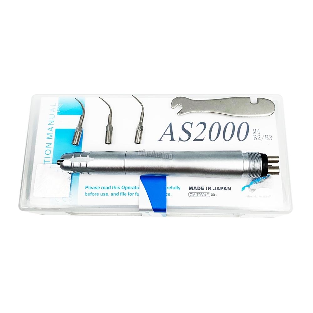 

Hygiene 2/4 Holes Dental Ultrasonic Air Scaler As2000 with 3 Tips Tooth Calculus Remover Cleaning Handpiece Whiten Tooth Cleaner
