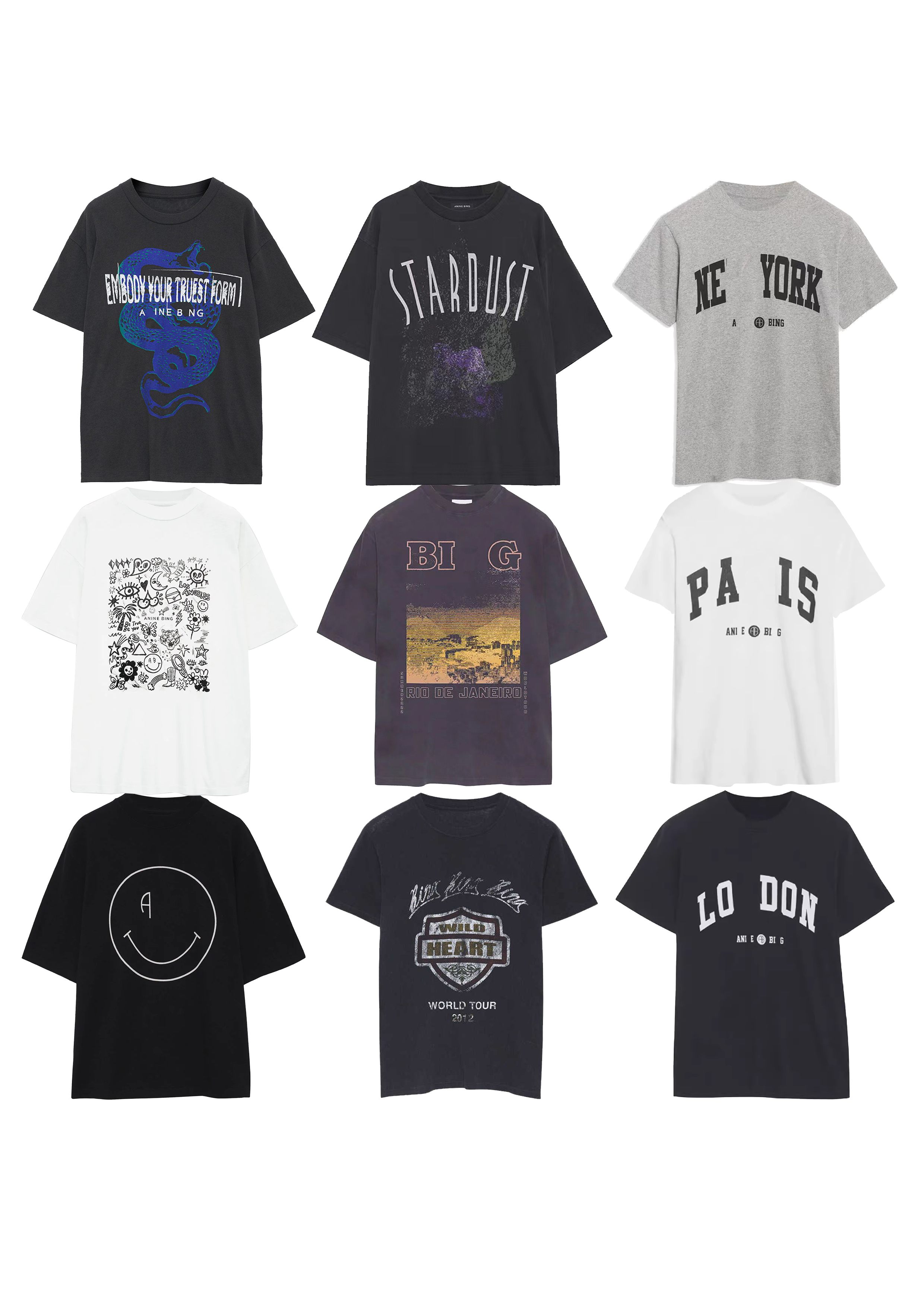 

23SS AB Women Desginer Fashion Classic Cotton Tee New Abing Letter City Sunset Print Loose Designer Women Short Sleeved T-shirt Summer Tees Tops Polos, Brown