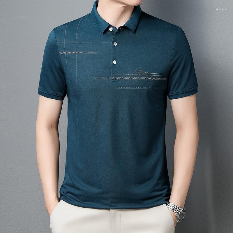 

Men's Polos 2023 Summer Men's Upscale Business Polo Thin Youth Solid Color Fashion Casual Short Sleeve Quick Drying Mens Shirt 4BX2Q, Orange red