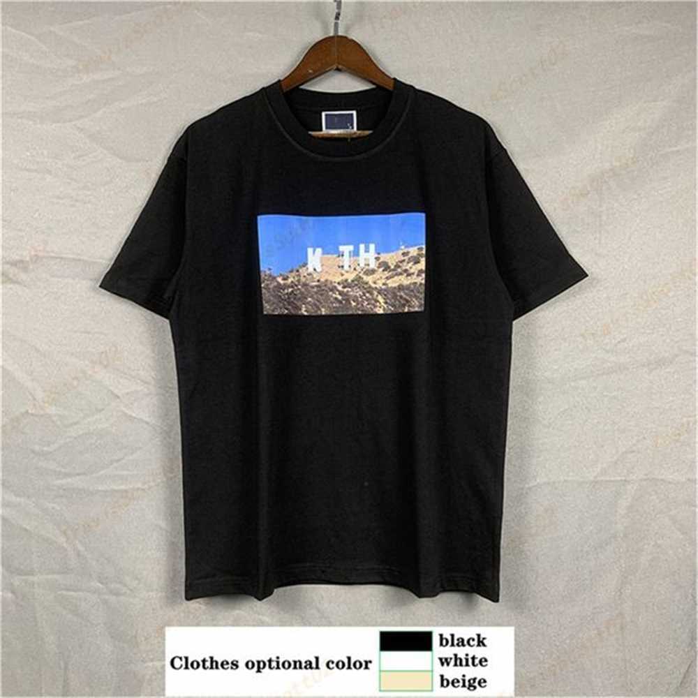 

Men t shirt mens designer kithi shirts Tech fleece Reflective luminous Trapeze Print Crew High Quality Neck Cotton Loose AntiPilling Breathable sports t FQ3W, Style no. 15