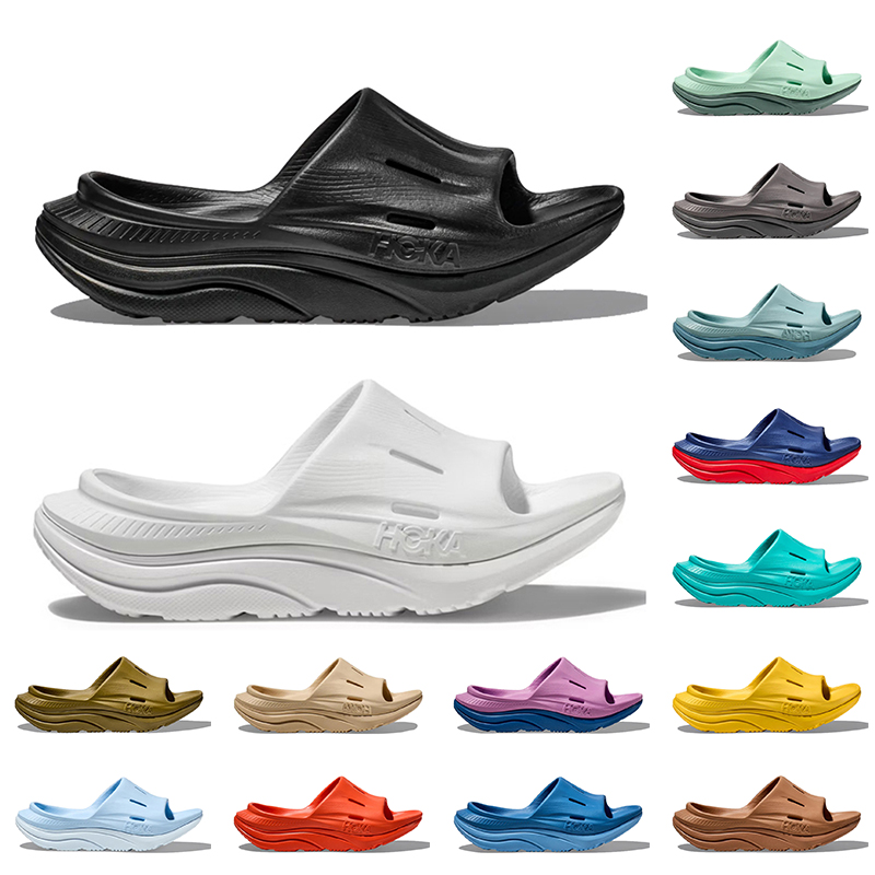 

Hoka Orda Recovery Slide 3 White Black Hokas Sliders Shoes One One Designer Slippers Women Men Sandals Beige Purple Pink Yellow Free People Slides Big Size 36-46, D15 36-46