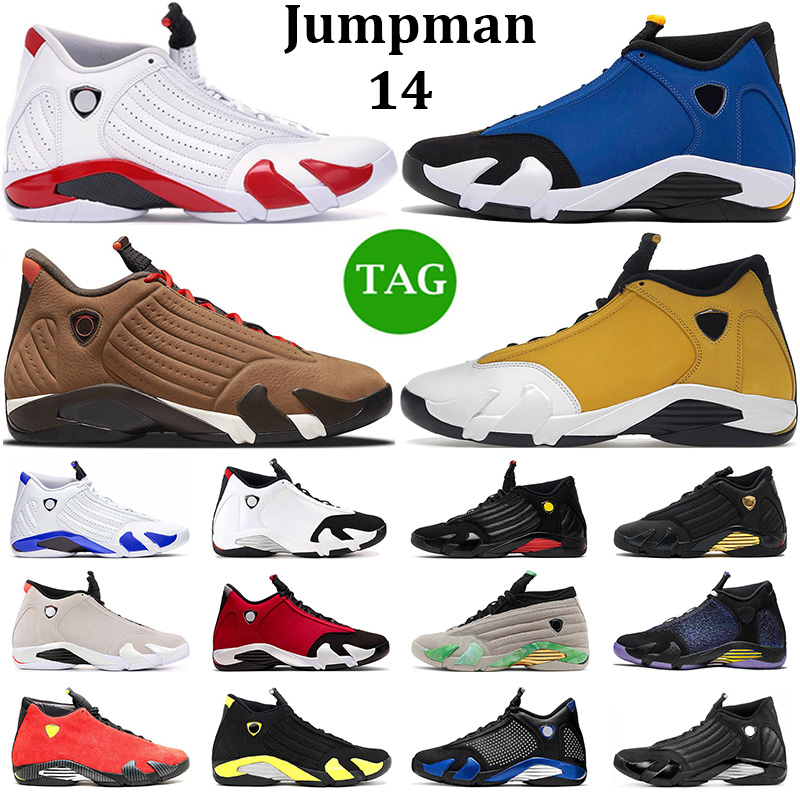 

Jumpman 14 Men Basketball Shoes 14s Laney Ginger Candy Cane Hyper Royal Black Toe Gym Red Thunder DMP Last Shot Mens Trainers Sports Sneakers, #6