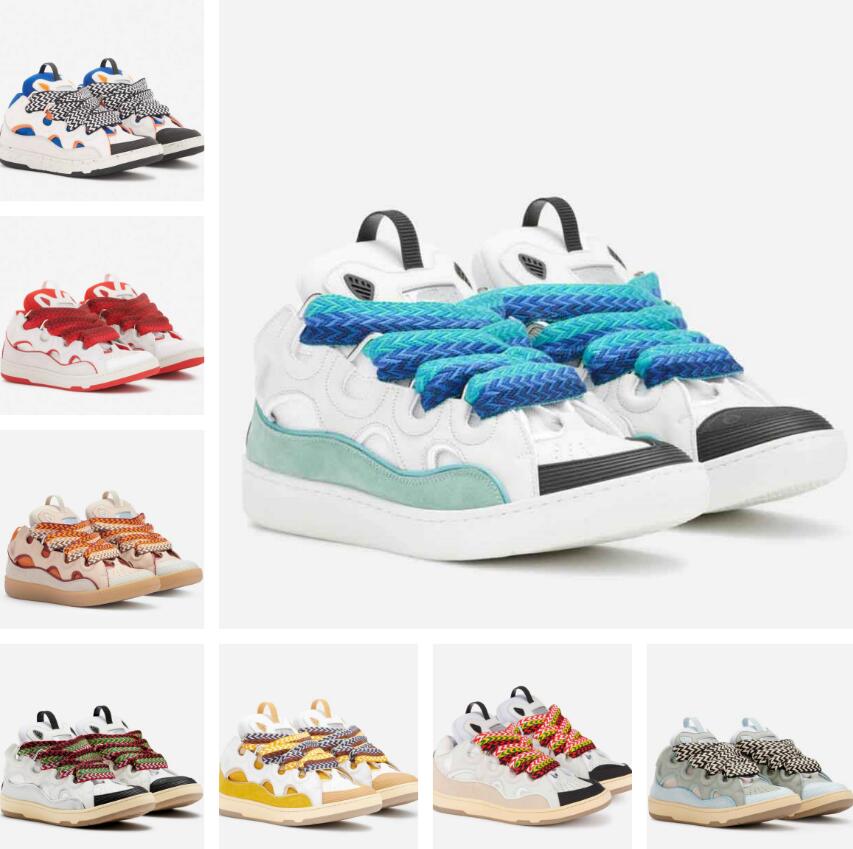 

Brand Design 2023 Curb Sneakers Shoes Extraordinary Comfort Nappa Calfskin Leather Suede Mesh Trainers Embossed Rounded Shape Skateboard Walking EU38-46, 18