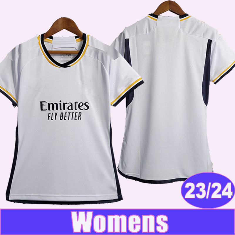 

2023 24 MODRIC HAZARD Womens Soccer Jerseys KROOS MODRIC ASENSIO Home White Football Shirts Short Sleeve Uniforms, Nv3757 22 23 home badge patch