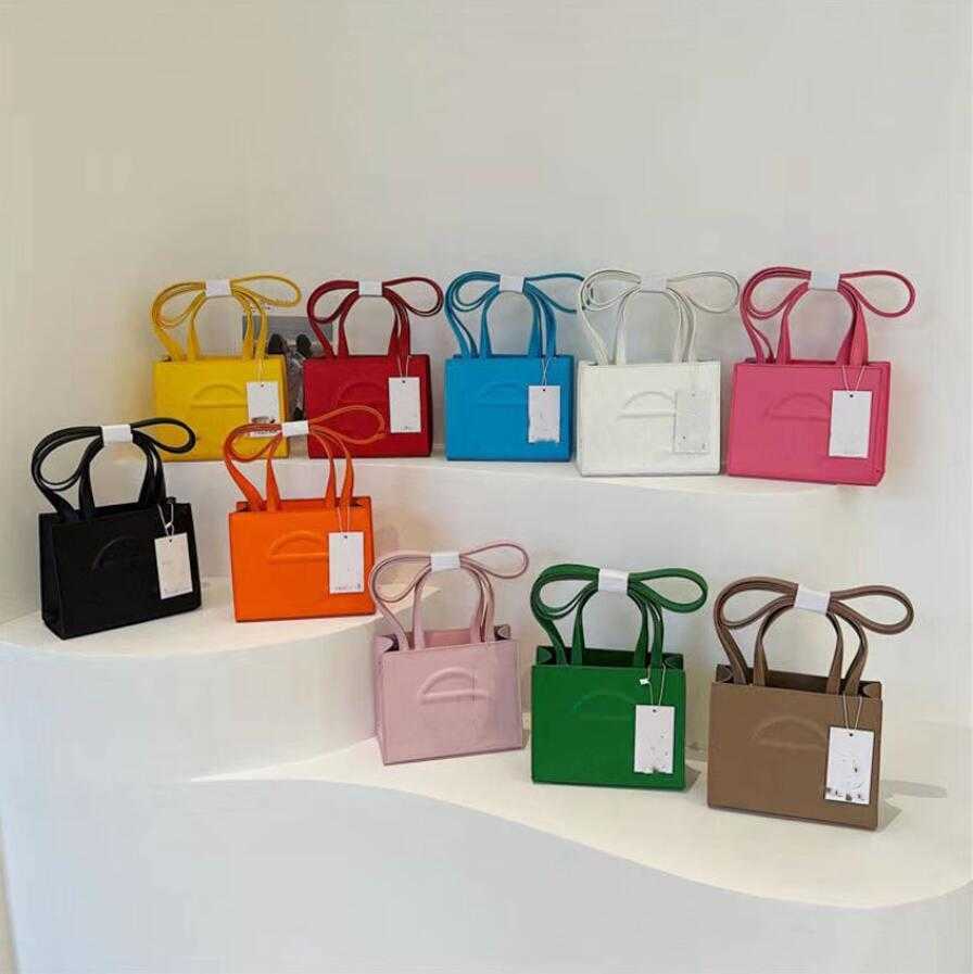 

Luxury Tote Bag telfars bag Designer bag Soft Leather Handbags Women Handbag Crossbody Fashion Shopping Pink White, Make up the difference