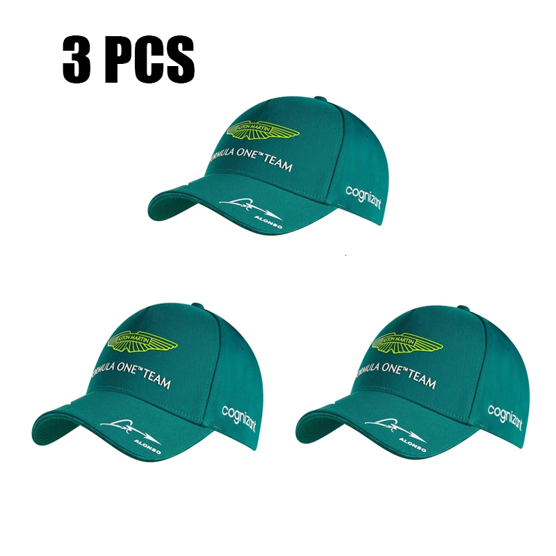 

Party Hats 3 PCS Aston Martin Race Team Alonso Baseball Cap For Women Men Baseball Cap 230531