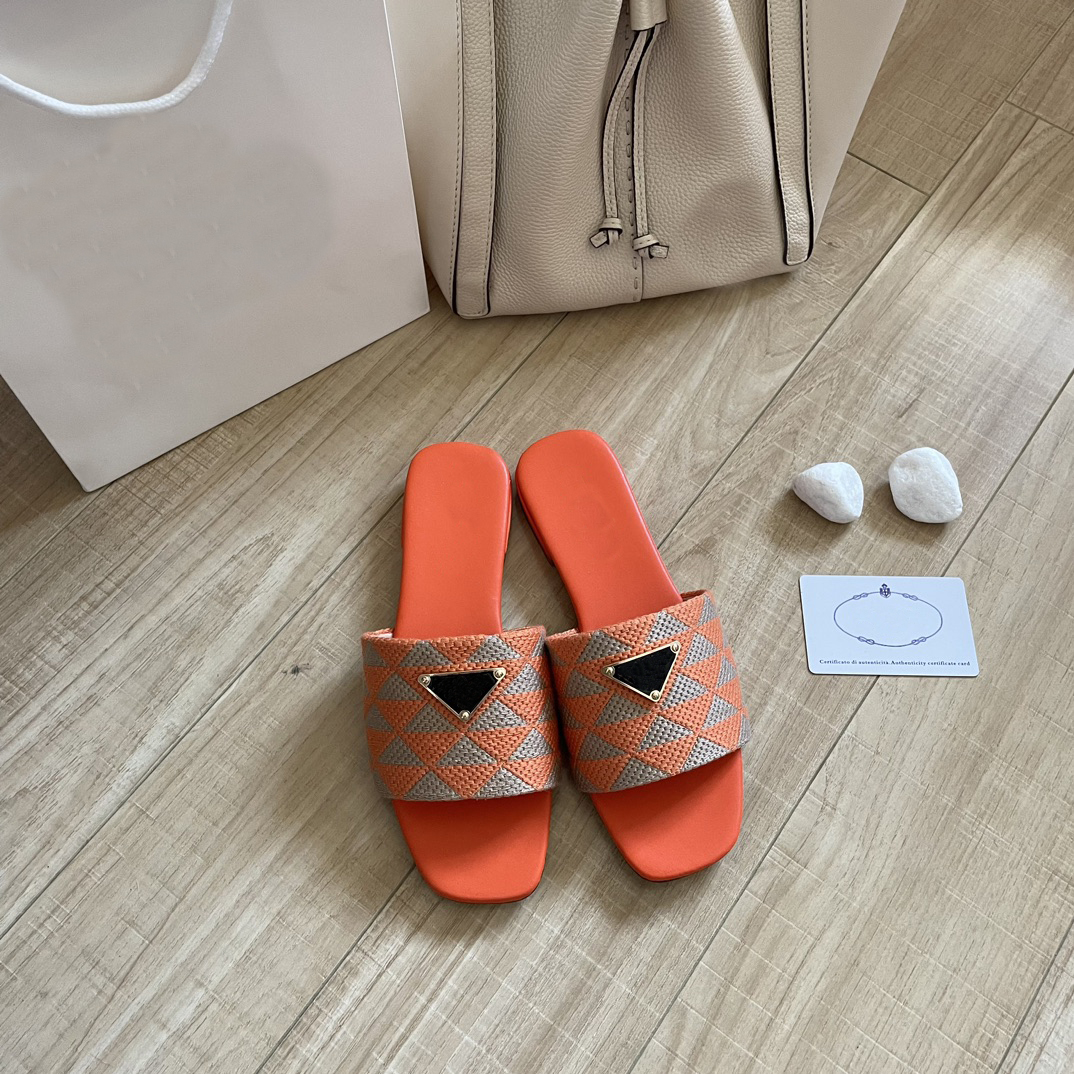 

Designer Slides Sandals Women Fashion Platform Embroidered Letter Canvas Slippers Chunky Sandal Thick Bottom Famous Slide Slipper Rubber Sliders, #2