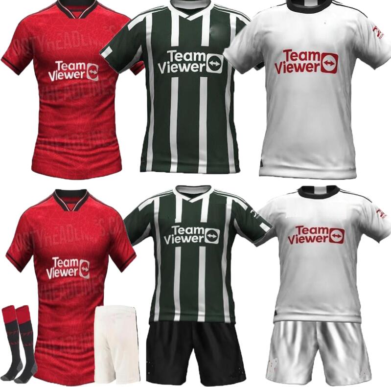 

S- SANCHO soccer jerseys home away 3th BRUNO FERNANDES RASHFORD football shirt 2023 2024 men kids MANS UTDS MARTINEZ CASEMIRO ANTONY MANCHESTERS Garnacho, 23/24