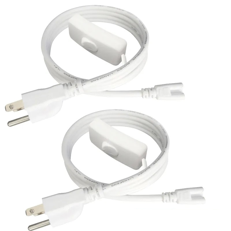 

Switch 2/3 Pin LED Tube Cable connector Wire US Plug power extension for Integration T5 T8 Accessories connection Accessory
