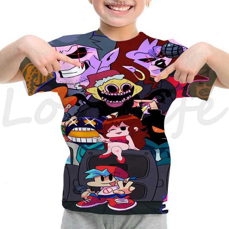 

Ehb2 2z2t Men's T-shirts Boys Friday Night Funkin t Shirt Cartoon Fnf Game Funny Short Sleeve Summer Children 3d T-shirt Kids Kawaii Clothes Anime Tsh, 16