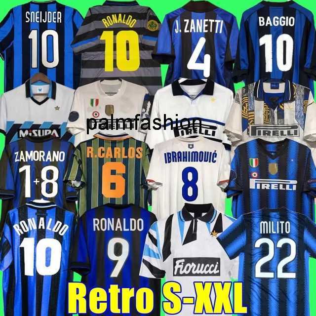 

finals 2009 Milan Retro Soccer jerseys Eto'o Football MILITO SNEIJDER ZANETTI 98 99 01 02 03 Djorkaeff Baggio ADRIANO 10 11 07 08 09 BATISTUTA Zamorano RONALDO InTErS, Image 7