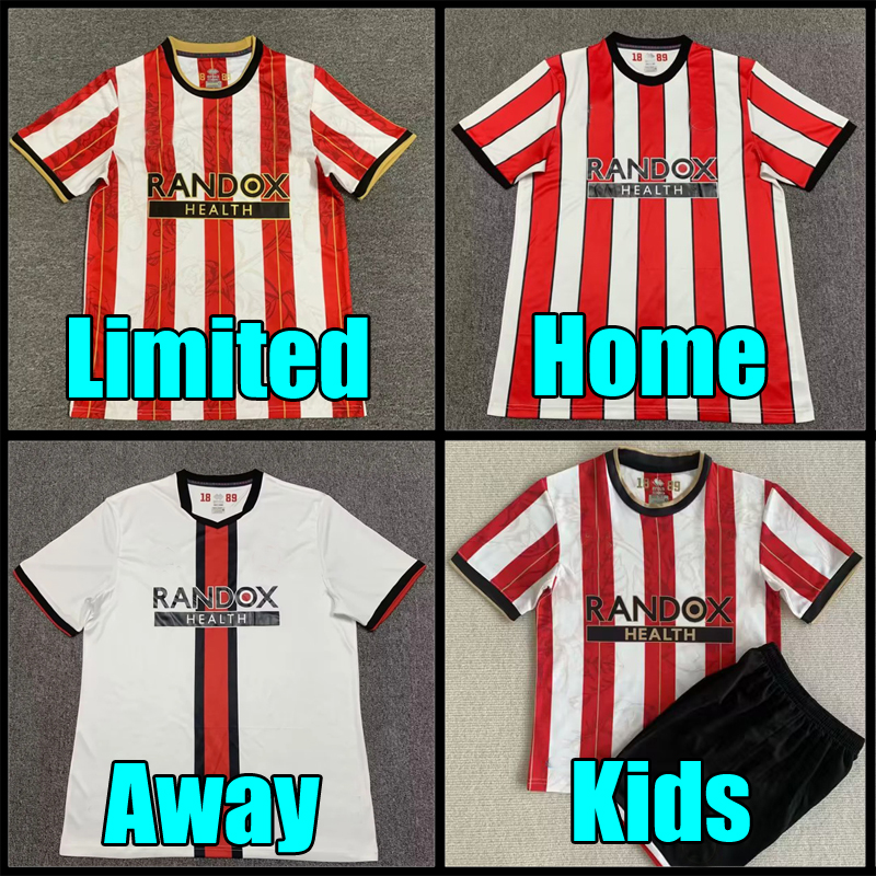

22 23 soccer jerseys Limited Edition Promotion Kit Sander Berge UNITEDS John Egan Rhian Brewster Anel Ahmedhodzic Oliver Jayden special football shirt, Ireland 2023 home kids