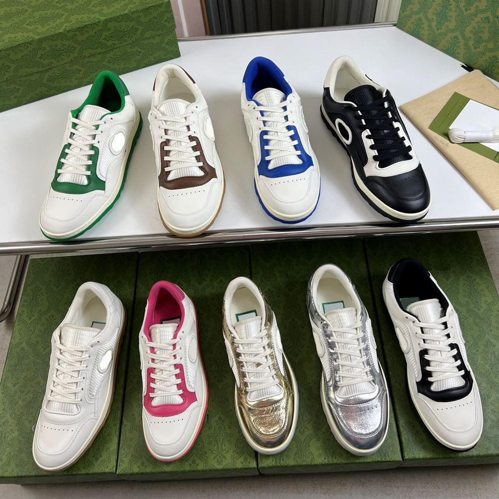 

2023 New Casual Shoes MAC80 Retro Smudge Canvas Sneakers Fashion Interlocking g Mens Womens Luxury Flat Platform Designer Sneaker 35-45 With box