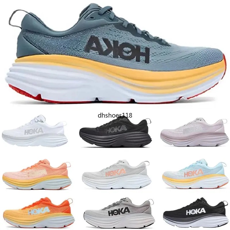 

HOKA ONE ONE Bondi 8 Running Shoe local boots online store training Sneakers Accepted lifestyle Shock absorption highway Designer Women Men shoes size 36-45, #01 size:36-45
