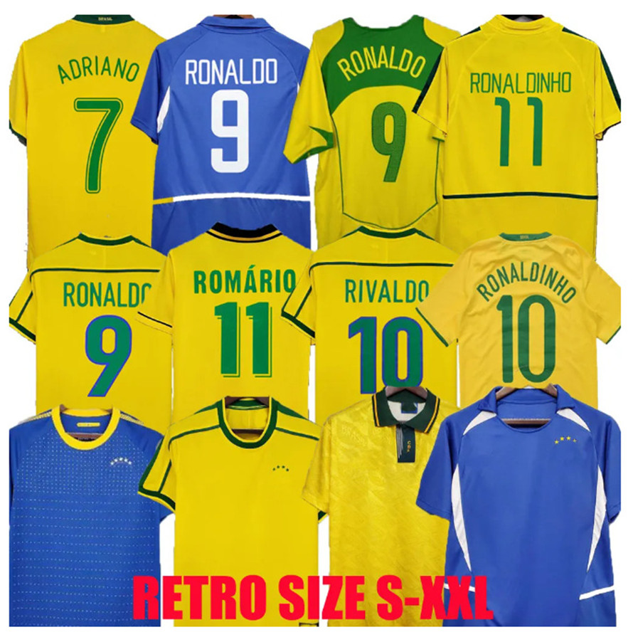 

Brasil retro soccer jerseys Ronaldo 57 85 88 91 93 94 98 00 02 04 06 Ronaldinho KAKA R. CARLOS camisa de futebol BraziLS football shirt RIVALDO classic vintage Jersey 999, 2223