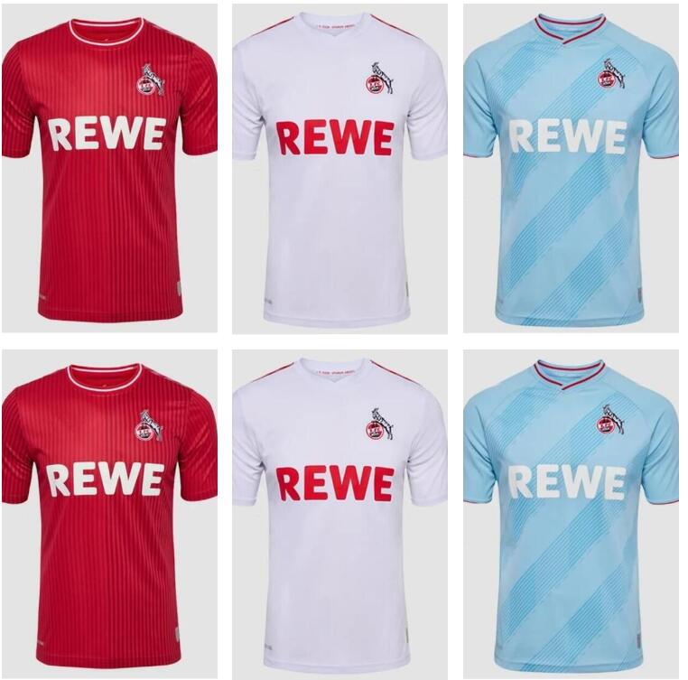 2023 2024 Maillots de football du FC Koln à domicile kit homme Anthony Modeste F.Kainz R.Czichos J.Hector E.Skhiri The Lates 22 23 24 maillots de