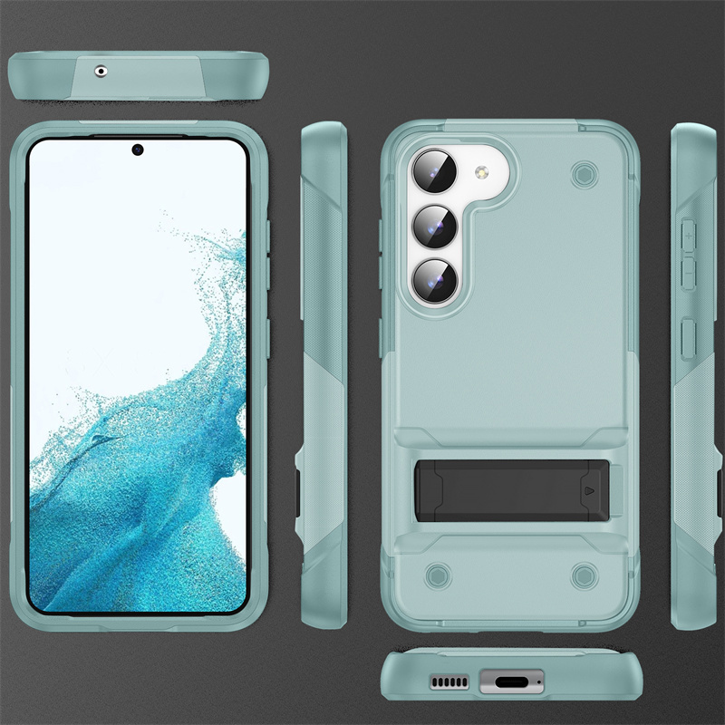 

Kickstand Phone Cases For Samsung S23 S22 S21 Plus Ultra FE A04 A14 A54 A13 A23 A33 A53 A73 Heavy Duty Shockproof Cellphone Case Back Cover, Purple