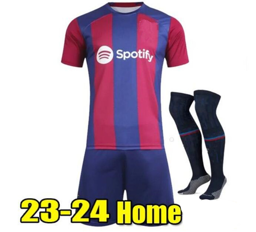 

23/24 LEWANDOWSKI ANSU FATI Soccer Jerseys 2023 FERRAN ADAMA PEDRI DEST GAVI football shirt men kit uniform