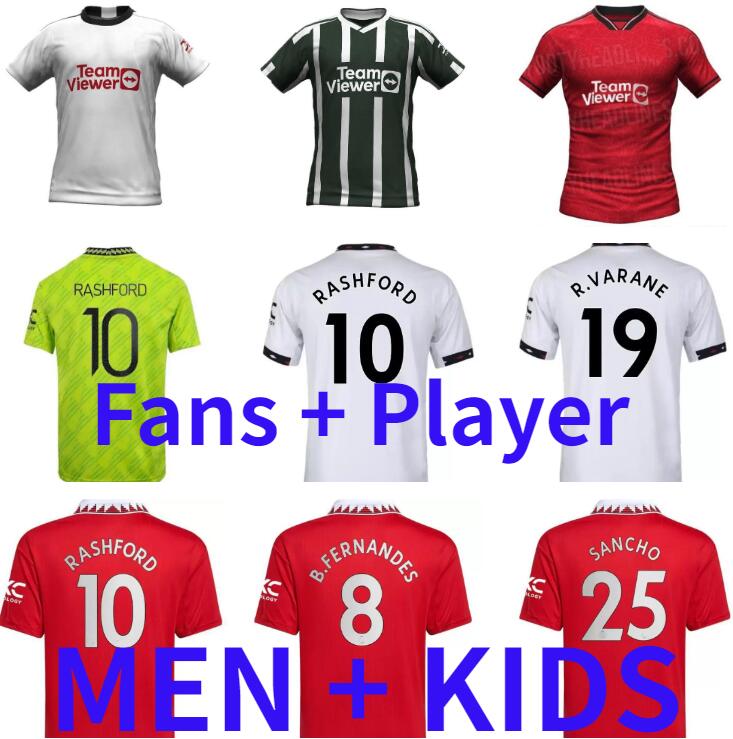 

Fans Player 22 23 24 SANCHO soccer jerseys BRUNO FERNANDES RASHFORD football shirt 2023 2024 men kids kit MARTINEZ CASEMIRO ANTONY MANCHESTERS Garnacho WEGHORST