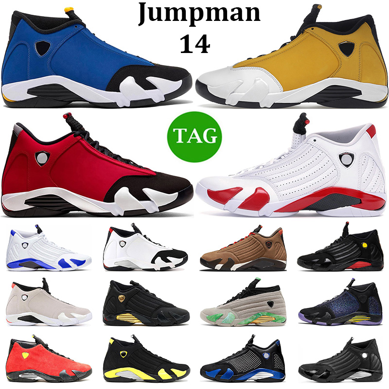 

Jumpman 14 men basketball shoes 14s Laney Ginger Candy Cane Hyper Royal Black Toe Gym Red DMP Last Shot Thunder mens trainers outdoor sneakers, #1