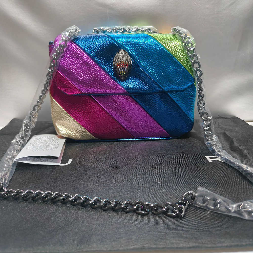 

UK Kurt Women's Bag Contrast Panel Chain Crossbody Bag Eagle Head Bag leather handbag Shoulder bags women Bag designer handbags tote, Kabg5