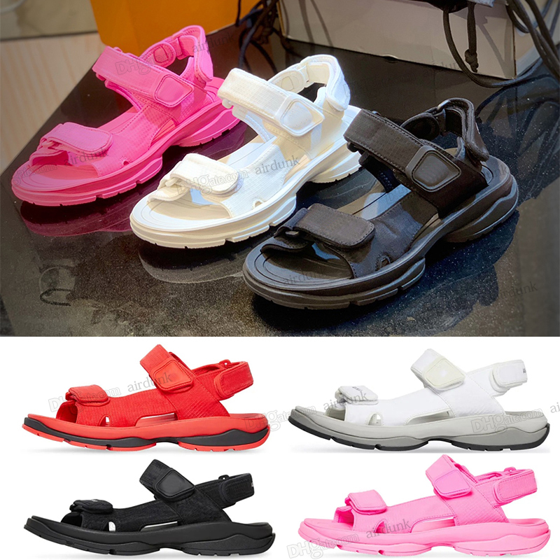 

Designer Tourist Sandals Women Slippers Sandal Platform Shoes Leather Slipper Rubber Slides black white pink red Buckle Slide Summer Beach woman canvan Sandal 35-40