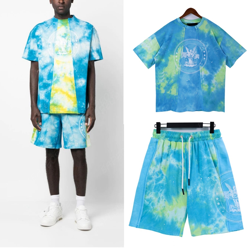 

Men T Shirt Summer Designer Men's T-Shirts Shorts Casual Suit Hip Hop Streetwear Loose White T-shirt