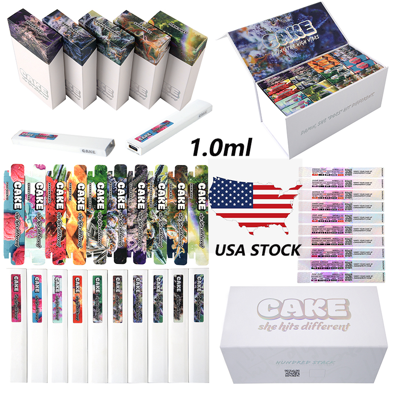 

CAKE GEN 5 1.0ML Rechargeable Disposables Vapes Pens E Cigarette 280mah She Hits Different Empty Pods USA Stock