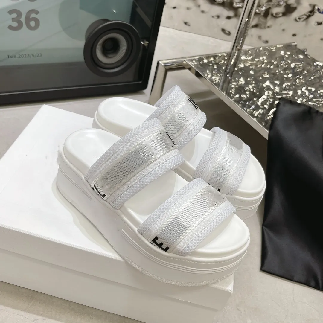 

2023 Summer Luxury Design Women's Fashion Slippers Platform Sandals versatile, No.3