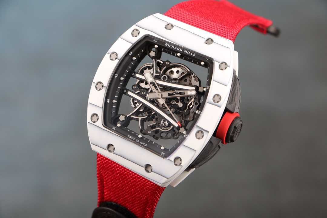 

RM061-01 SUPERCLONE Flywheel Luxury Mens Mechanics Watch Richa Milles Wristwatch Wine Barrel Rm61-01 Automatic Mechanical Fine Steel Case Tape Men Wa Vvys 3 IP9X, Black