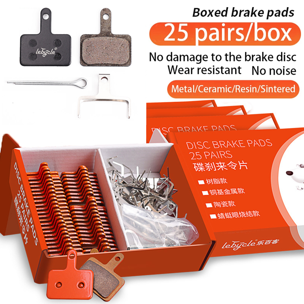 

Bike Groupsets 25 Pair MTB Hydraulic Brake Pads MetalCeramicResin Road Bicycle Disc Pad Universal for Shimano SRAM AVID ZOOM b01s 230601