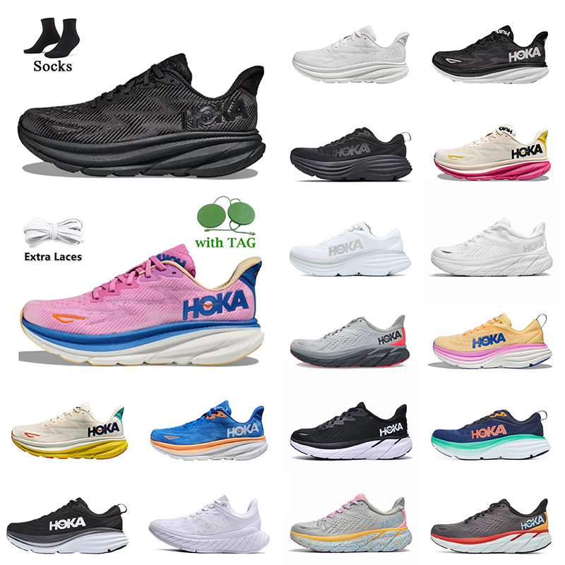 

2023 dhgate hoka clifton 8 9 hoka shoes hokas womens casual running shoes seeweed brown Bondi 8 triple black white lilac marble mens trainers sneakers size euro 36-45, B10 lilac marble 36-41