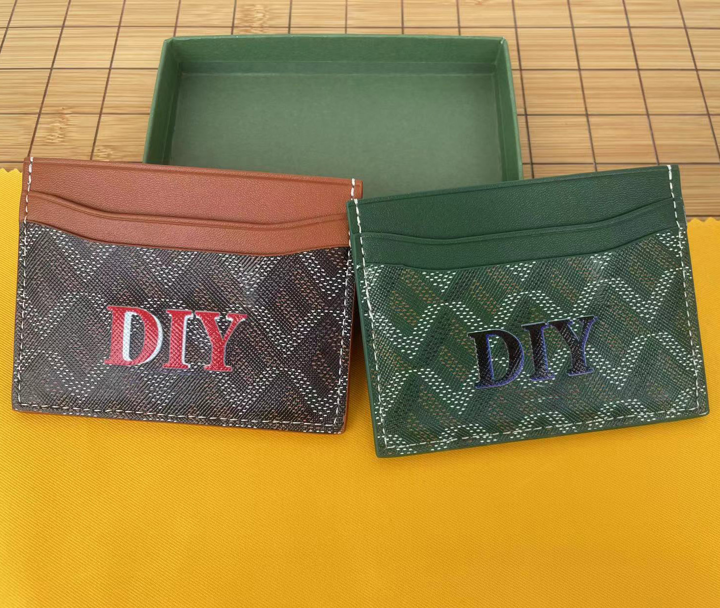 

Card Holders Clutch Bags handbag Totes DIY Do It Yourself handmade Customized handbag personalized bag customizing initials stripes B1