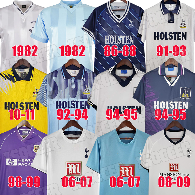 

Tottenham 82 83 84 86 87 88 Spurs Retro soccer jerseys Klinsmann GASCOIGNE ANDERTON SHERINGHAM Ginola BALE Ferdinand 92 93 94 95 98 99 08 09 MODRID Vintage shirt, Third