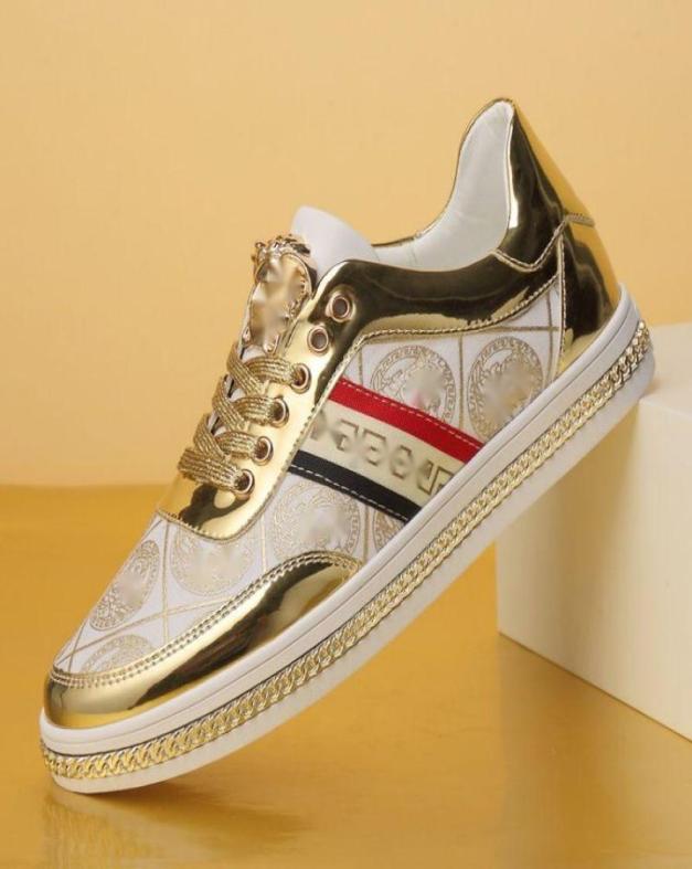 

Casual Outdoors Fashion Men Shoes Mixed Spring Autumn Lace Up Simplicity Round Toe PU Leather Classic Comfortable Sneakers Chaussu2324498, White