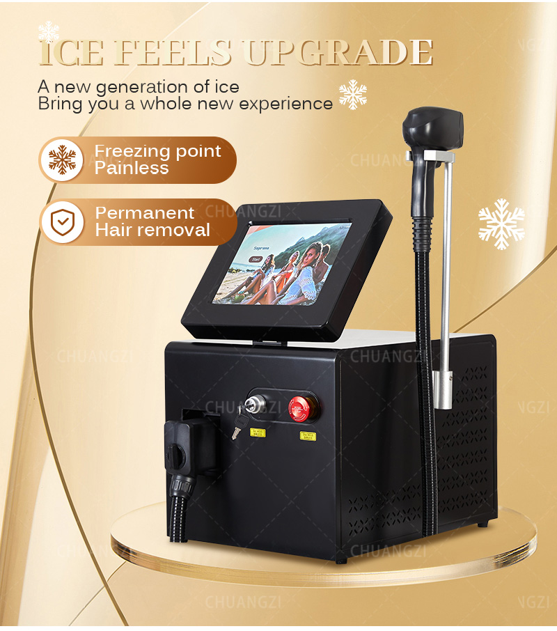 

2023 New CE Certified 2000W 808nm Diode Laser Removal Beauty Machine 755/808/1064 Nm Three Wavelength Laser Hair Removal Machine