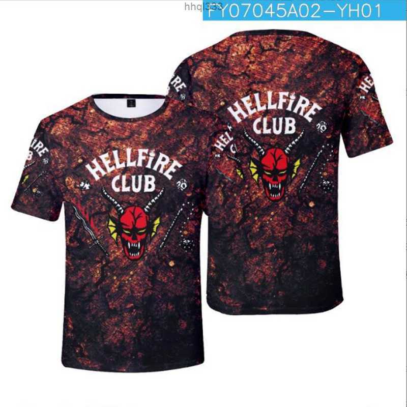 

82qv Edlg Stranger Things 4 Hellfire Club 3d Print Kids T-shirt Boys/girls Casual Tees Streetwear Hip Hop Funny Tshirt Children Clothes, 012