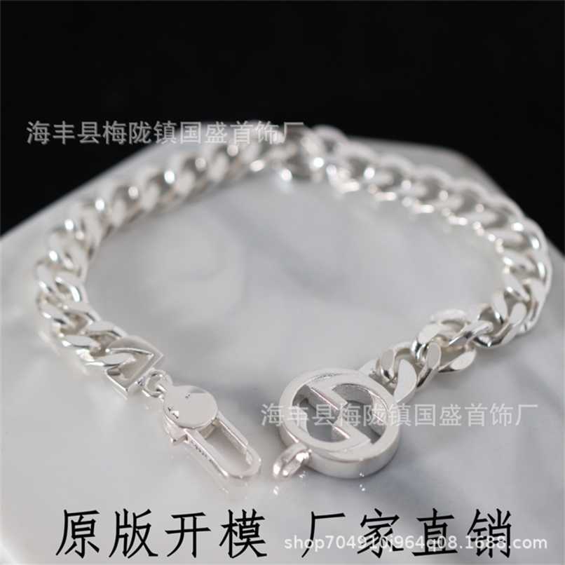 

70% off designer jewelry necklace ring glossy Bracelet ins hip hop bracelet for men women versatile Valentine's Day gift