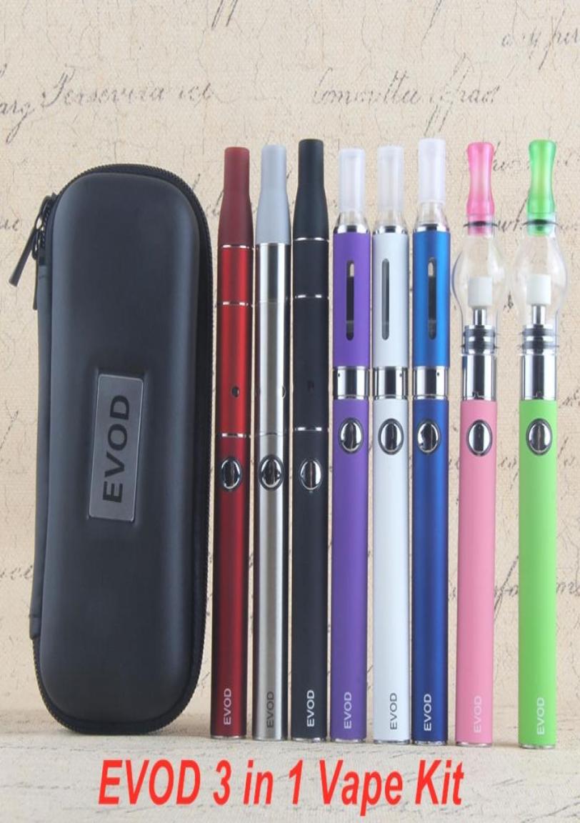 

1PCS 510 EVOD Battery Vape Pen 3 in 1 Vaporizer Kit With MT3 Eliquid Hay Dry Herb Wax Empty Cartridges Atomizer Dabber Brush Trave5219307, Multi