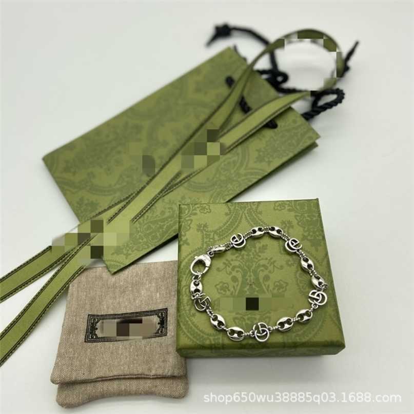 

60% off designer jewelry necklace ring 925 ancient pig nose bracelet trend personalized men's women's lovers Style Bracelet