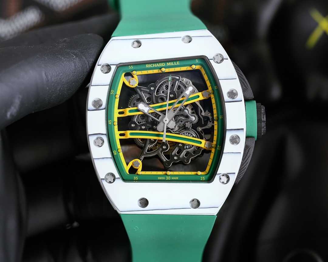

RM061-01 SUPERCLONE Flywheel Luxury Mens Mechanics Watch Richa Milles Wristwatch Business Leisure Rm61 Multifunctional Automatic Machine Fine Steel Case 2 2VKW, Black