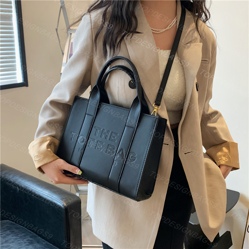 

The Tote Bag Women Marc Designer Bags Lady Fashion Luxury Shoulder Crossbody Bag Classic Marcjocobs Shopping Handbags Totes Bags, Small 26cm - black