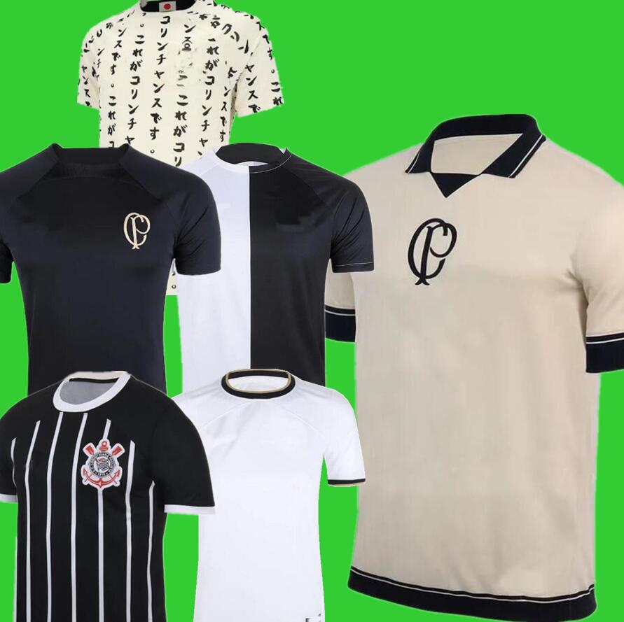 

2023 2024 Corinthian Soccer Jerseys Fourth Yuri Alberto PAULINHO 23 24 camisetas de footb luan WILLIAN Guedes pre match football shirt Third Japanese fans version, Home women